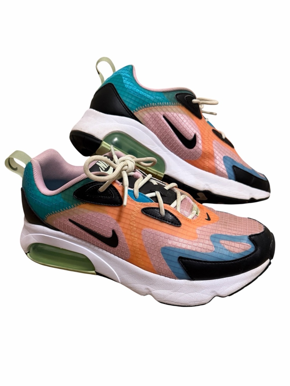 NIKE Women's Air Max 200 SE in Light Arctic Pink/Orange Pulse Size 9